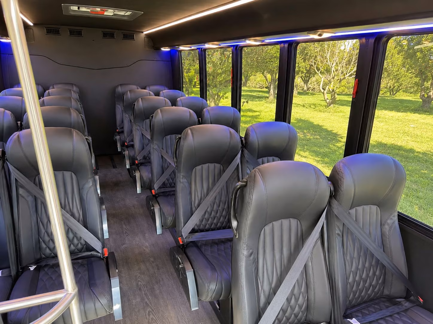 15 passenger minibus inside