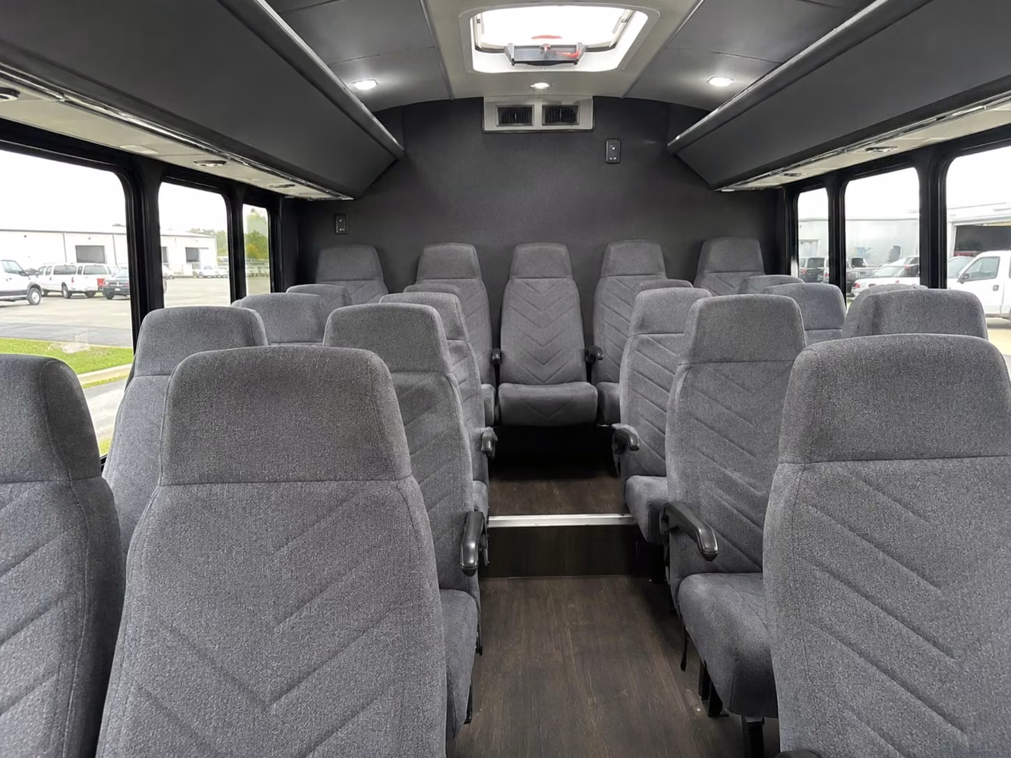15 passenger minibus interior