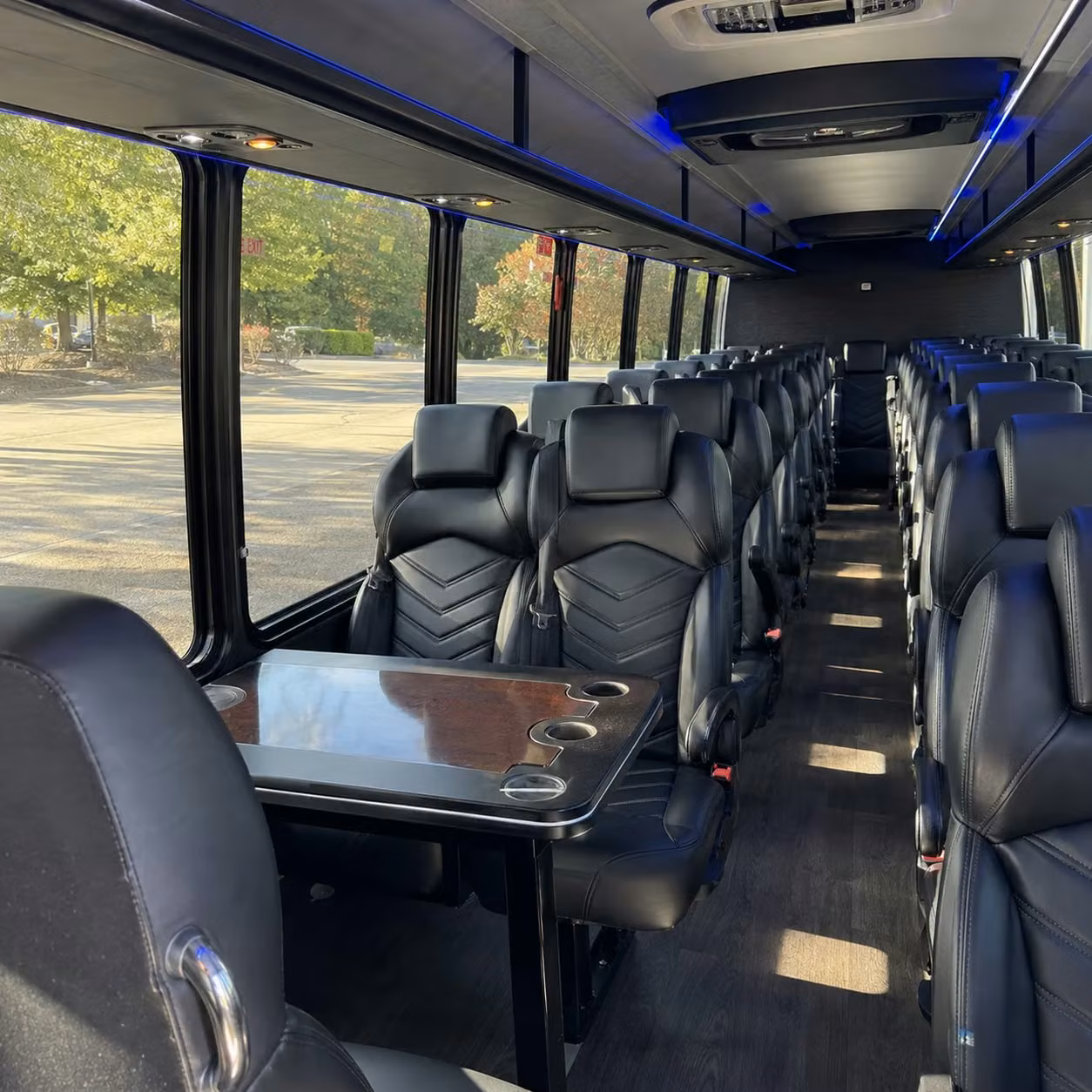 28 passenger minibus inside